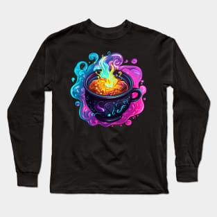 Witches Brew Cauldron Long Sleeve T-Shirt